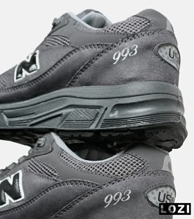 کفش کتانی بزرگ پا طوسی فیلی NEW BALANCE 993