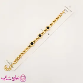 دستبند زنانه استیل طرح بولگاری طلایی