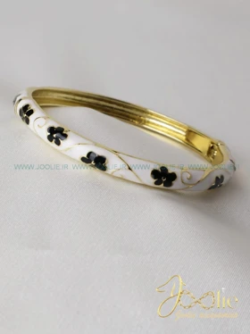 بنگل زنانه میناکاری کدB2128 (سفید)