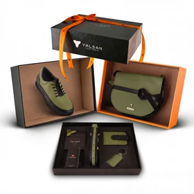 ست لاکچری زنانه چرم یلسان مدل برکه کد 306-ROFI-NHL-ISHA-LRN-MC