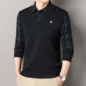 بافت مردانه پیراهنی دو یقه یقه هفت – نخ پنبه درجه یک 149