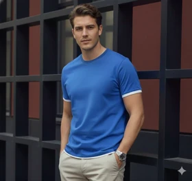 تیشرت نخ پنبه مغذی دوزی روگاچی