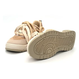 کفش اسپرت دخترانه مدل sneaker - 0024_Creamy White