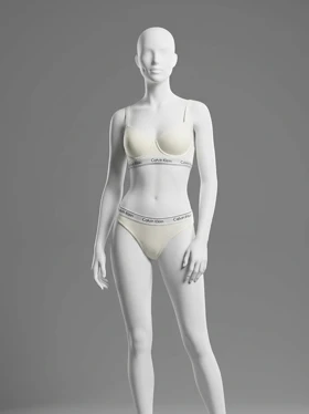 ست شورت بکلس و سوتین فنر دار نخ پنبه کلوین کلاین Calvin Klein