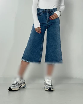 شلوار واید آبی کد 1000172