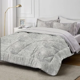 سرویس روتختی مخمل شانل مدل SN (نقره ای)