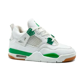 کفش کتانی ساق‌دار مردانه سفید Nike air jordan 4