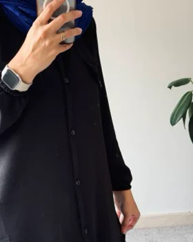 مانتو مشکی شایلی