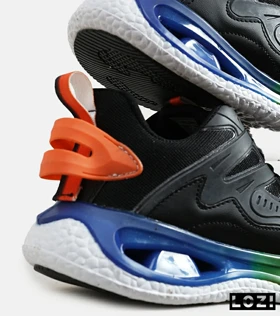 کفش کتانی مردانه مشکی آبی سبز ADIDAS Customize Run