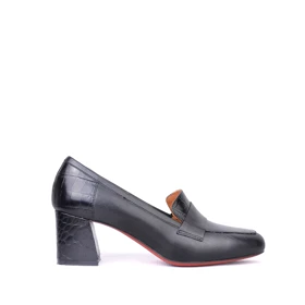 کفش چرم پاشنه‌دار زنانه 543