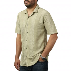 پیراهن آستین کوتاه مراکشی مردانه مدل 6211817