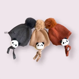 کلاه فانتزی زمستانی بچه گانه طرح پاندا