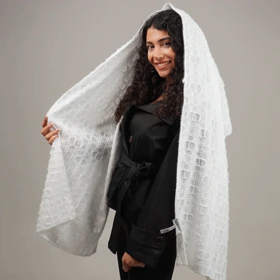 شال موهر مارک (سفید)