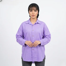 شومیز صوفیا جلو دکمه مدل سولار علیدسا (یاسی)