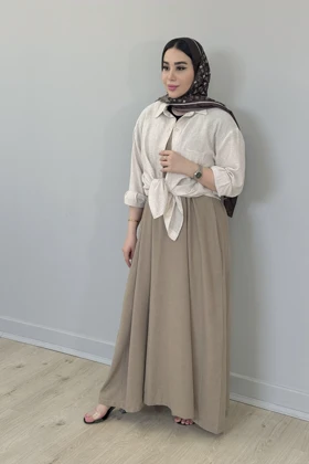 شومیز نخی پارچه چروک