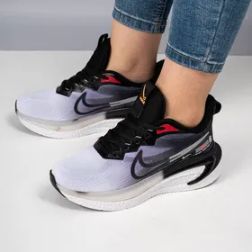 کتانی اسپرت زنانه مدل نایک nike رنگ مشکی سفید بنفش آرسس