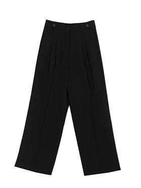 شلوار زنانه کرپ پیلی دار از بالا گشاد 10111