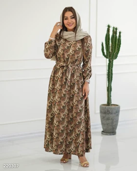 پیراهن مدل رنگین کد 2203