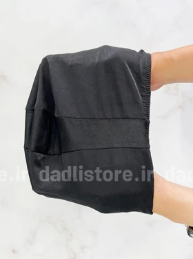 کلاه شنا پارچه استرج لاکرا مشکی