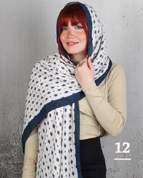 شال طرح 1 چاپی تافته بیوتی زنانه 0829