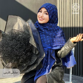 روسری نخ کشمیر آلیس نگین‌دار
