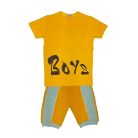 ست تیشرت و شلوارک پسرانه مدل BOYS