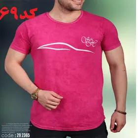 تیشرت مردانه S.A.H سنگشور سرخابی