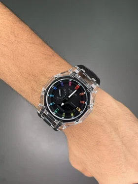 ساعت مچی کاسیو جی شاک اندکس هفت رنگ Casio G-SHOCK GA-2100