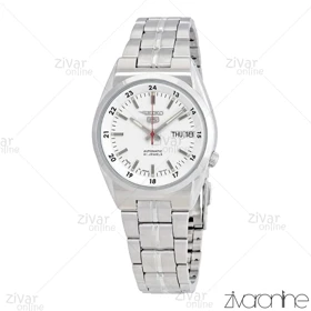 ساعت سیکو 5 اصل مردانه سیلور صفحه سفید اتوماتیک 104182