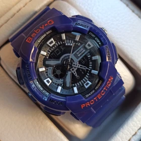 ساعت اسپرت بی بی جیشاک بند بنفش براق