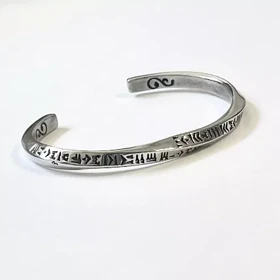 دستبند بنگل مردانه طرح میخی، استیل ضد زنگ