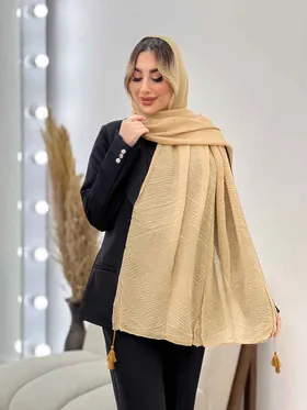 شال پلیسه ساده