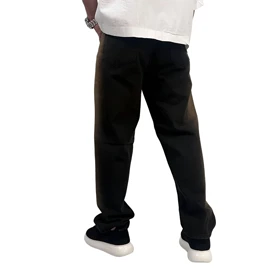 شلوار جین بگ مردانه مشکی قهوه ای مدل دورنگ