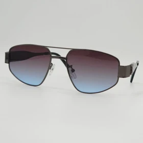 عینک آفتابی مردانه و زنانه طرح جنتل مانستر Gentle Monster ضد اشعه UV400 (آبی سرخابی فریم مشکی)