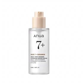 سرم آبرسان و ترمیم‌کننده Anua, مدل Rice Ceramide 7 حاوی نیاسینامید 3٪، آلفا آربوتین و سرامید حجم 50 میلی‌لیتر