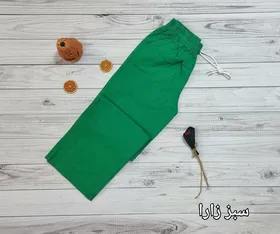 شلوار نیم بگ لینن زنانه
