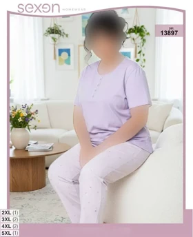 تیشرت شلوار بیگ سایز sexen کد 13897