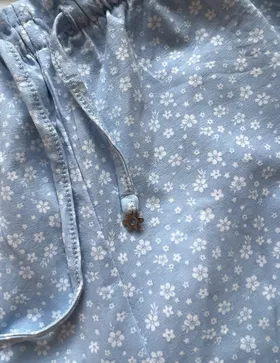 شورتک نخ پنبه گل‌دار✨🤍