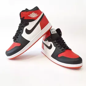 کفش ساق‌دار ورزشی نایکی مدل ایر جردن Air jordan قرمز سفید