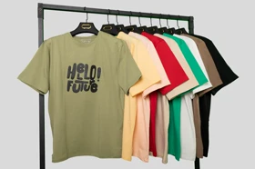 تیشرت دخترانه لانگ نخ پنبهHELLO FUTURE