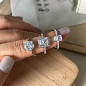 انگشتر تکداش جواهر