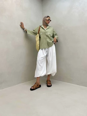 شومیز جیب رودوخت