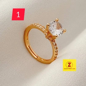 انگشتر زنانه فری سایز نگینی مارک CM