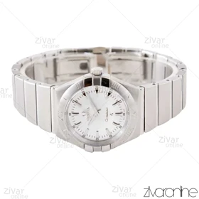 ساعت امگا کانسلیشن زنانه تمام نقره ای ایندکس خطی 103280