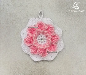 اسکاچ بافتنی طرح گل