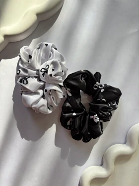 اسکرانچی سیاه و سفید- کد 1118