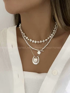 گردنبند مروارید و نعل
