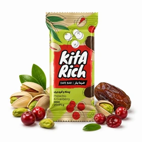 خرما بار پسته و کرن بری کیتاریچ 25 گرمی