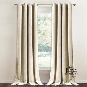 پرده آماده مخمل ویولت