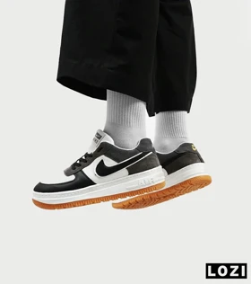 کفش کتانی مردانه و زنانه مشکی طوسی نایک NIKE AIR FORCE مدل 4191